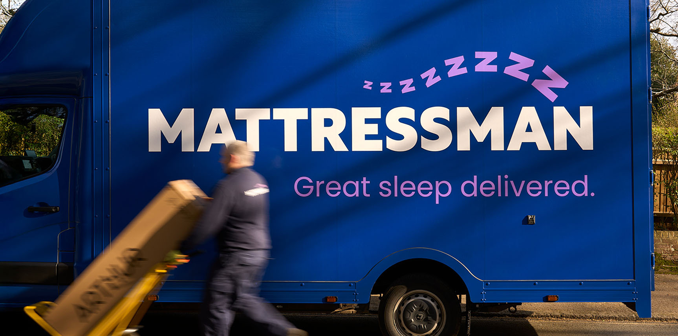 mattressman delivery lorry